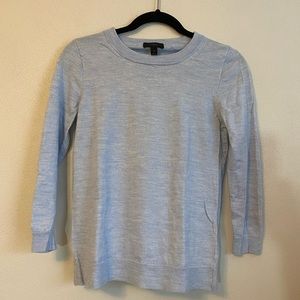 JCrew heathered blue crewneck sweater Size Small